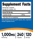 L-Carnitine Tartrate 500 mg / 240 Caps