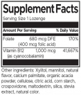 Vitamin B12 with Folate - Sugar-Free Strawberry 1690 mcg / 60 Lozenges