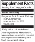 Bergamot Extract 500 mg / 30 Vcaps