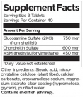 Glucosamine, Chondroitin & MSM / 120 Tabs