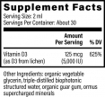 Organic Vitamin D3 5000 IU / 59.2 ml