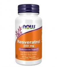 NOW Natural Resveratrol /Mega Potency/ 200mg. / 60 VCaps.