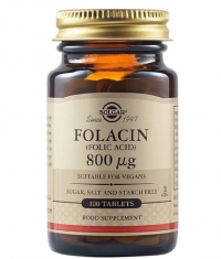 SOLGAR Folic Acid 800 mg / 100 tabs.