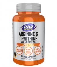 NOW L-Arginine / Ornithine / 500-250mg. / 100 Caps.