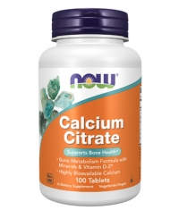 NOW Calcium Citrate 600mg. / 100 Tabs.