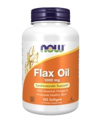 NOW Flax Oil 1000mg. / 100 Softgels