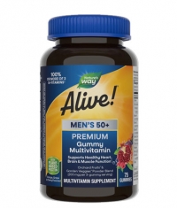 NATURES WAY Alive Men's 50+ Gummy Vitamins 150mg. / 75 Gummies