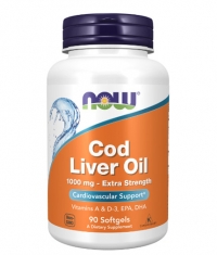 NOW Cod Liver Oil 1000mg / 90Softgels.