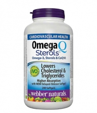 WEBBER NATURALS Lowers Cholesterol Omega-3 & CoQ10 / 200 Softgels