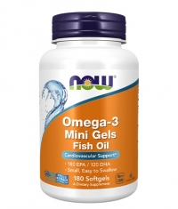 NOW Omega-3 Mini Gels 500mg / 180 Softgels