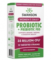 SWANSON Women's Daily Probiotic + Prebiotic FOS / 60 Vcaps