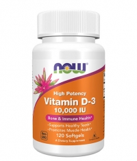 NOW Vitamin D-3 10,000 IU / 120 Softgels