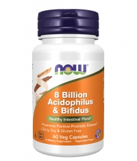 NOW 8 Billion Acidophilus & Bifidus / 60 Vcaps