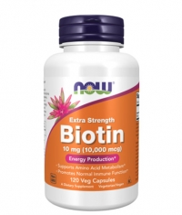 NOW Biotin 10000 mcg / Extra Strength / 120 Vcaps