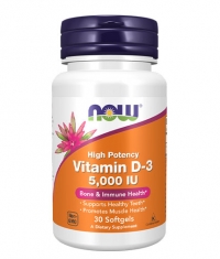 NOW Vitamin D-3 5000 IU / 30 Softgels