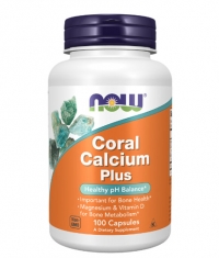 NOW Coral Calcium Plus / with Magnesium & Vitamin D / 100 Caps