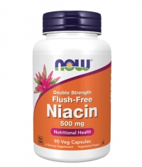 NOW Flush-Free Niacin Double Strength 500 mg / 90 Vcaps