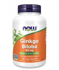 NOW Ginkgo Biloba 60 mg / 240 VCaps