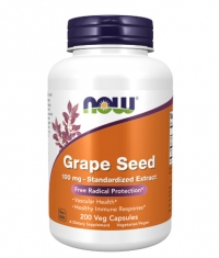 NOW Grape Seed 100 mg / Standardized Extract / 200 Vcaps