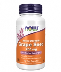 NOW Grape Seed 250 mg / Extra Strength / 90 Vcaps