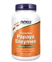 NOW Papaya Enzymes / 360 Lozenges