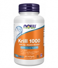 NOW Krill 1000 Double Strength 1000 mg / 60 Softgels