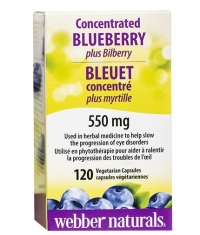 WEBBER NATURALS Blueberry BlueRich® + Bilberry BillberryRich® / 120 Caps