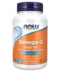 NOW Omega 3 Enteric Coated / 90 Softgels